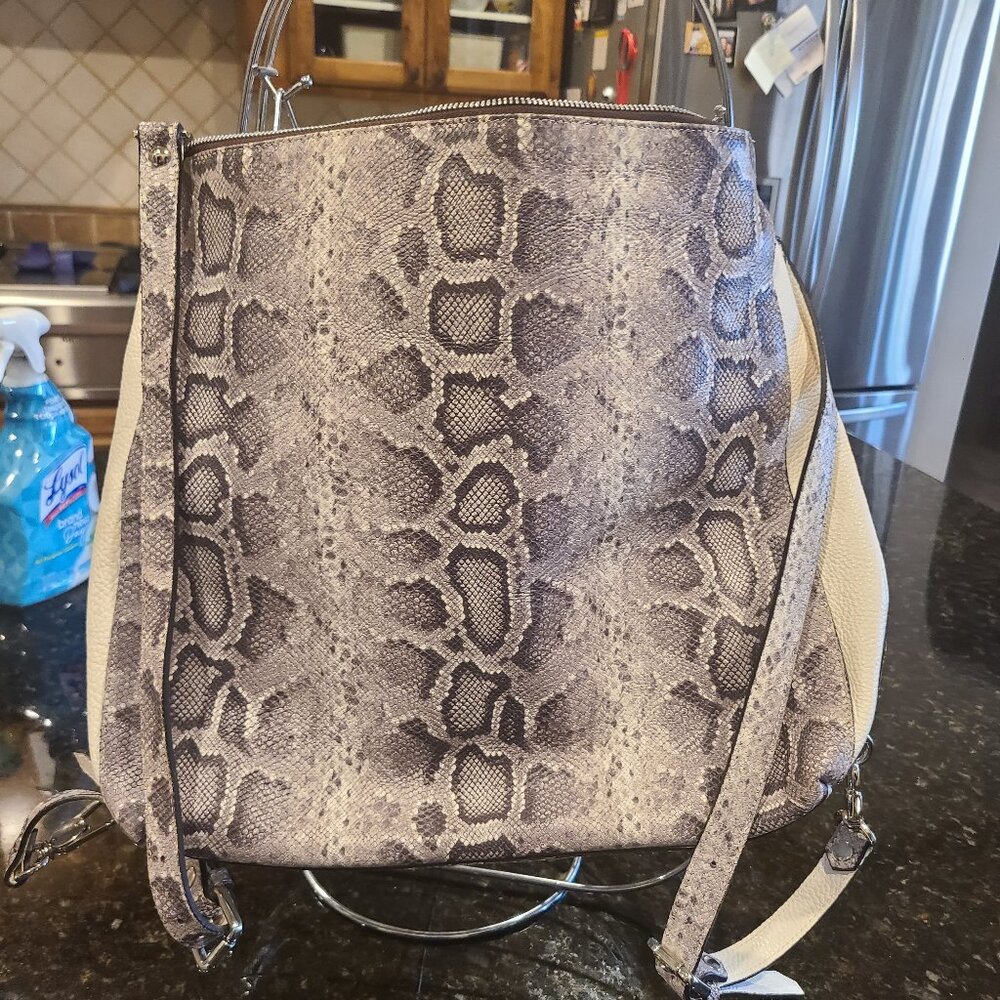 Snakeskin Pattern Shoulder Bag / Backpack - image 1